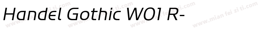 Handel Gothic W01 R字体转换
